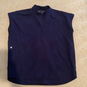 Figs Rafaela Scrub Top in Navy